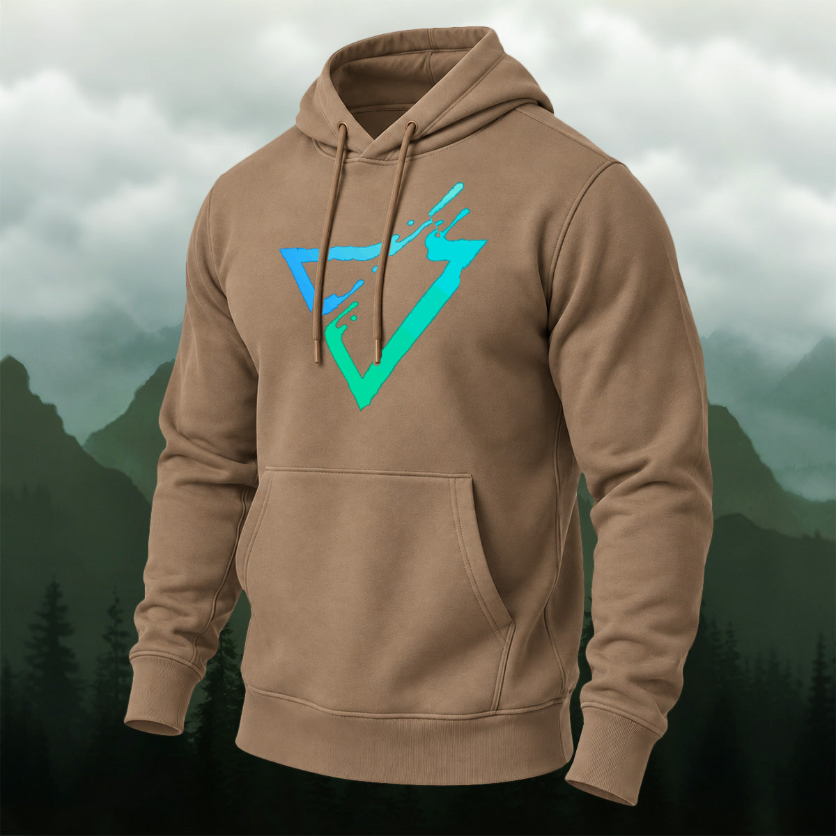 Cotton Made Modern Geometric Triangle Hoodie