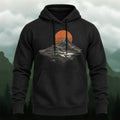 Cotton Made Artistic Ink Mountain Hoodie