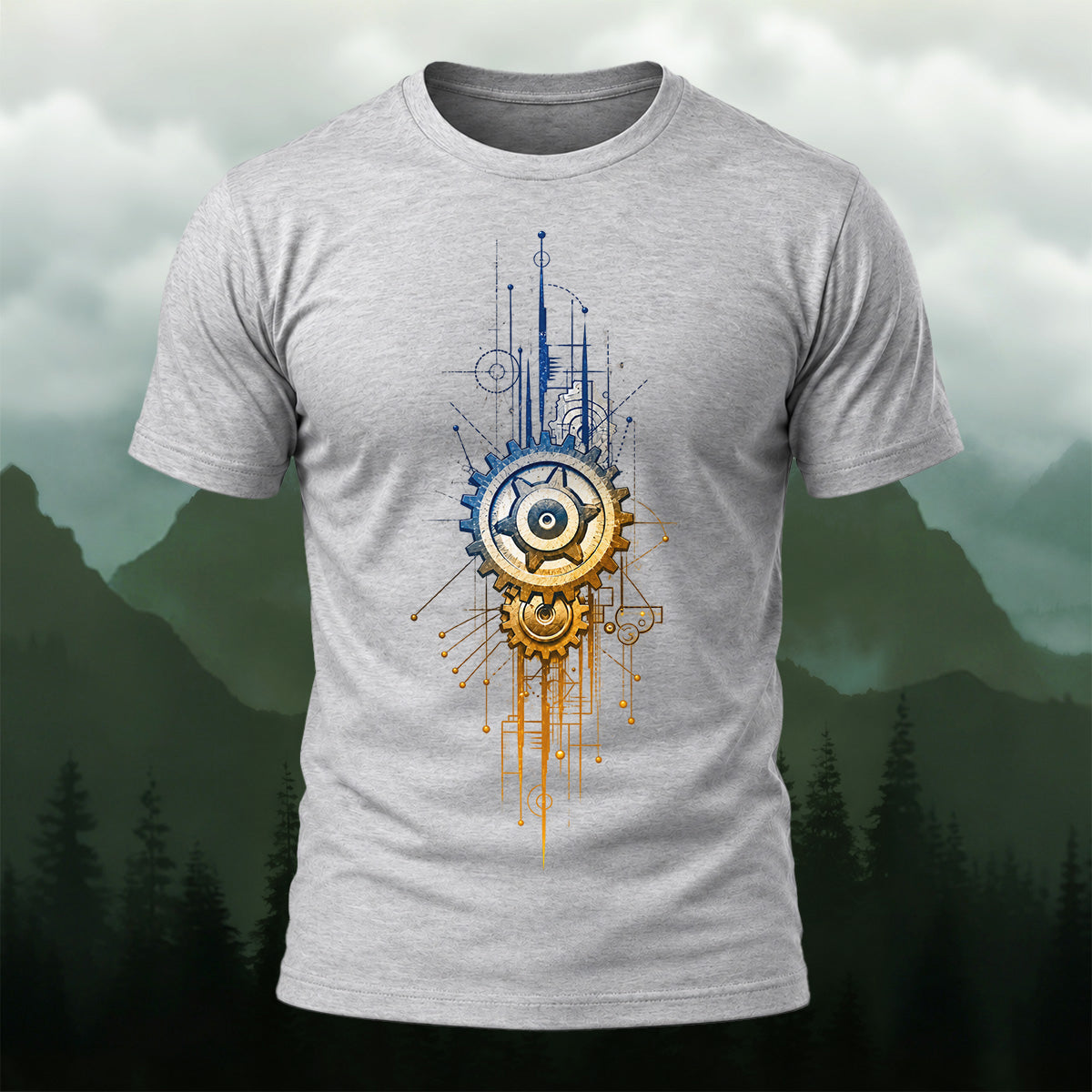 Industrial Mechanical Gear Premium Cotton T-Shirt