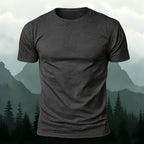 Custom Print Solid Color Short Sleeve Cotton T-shirt