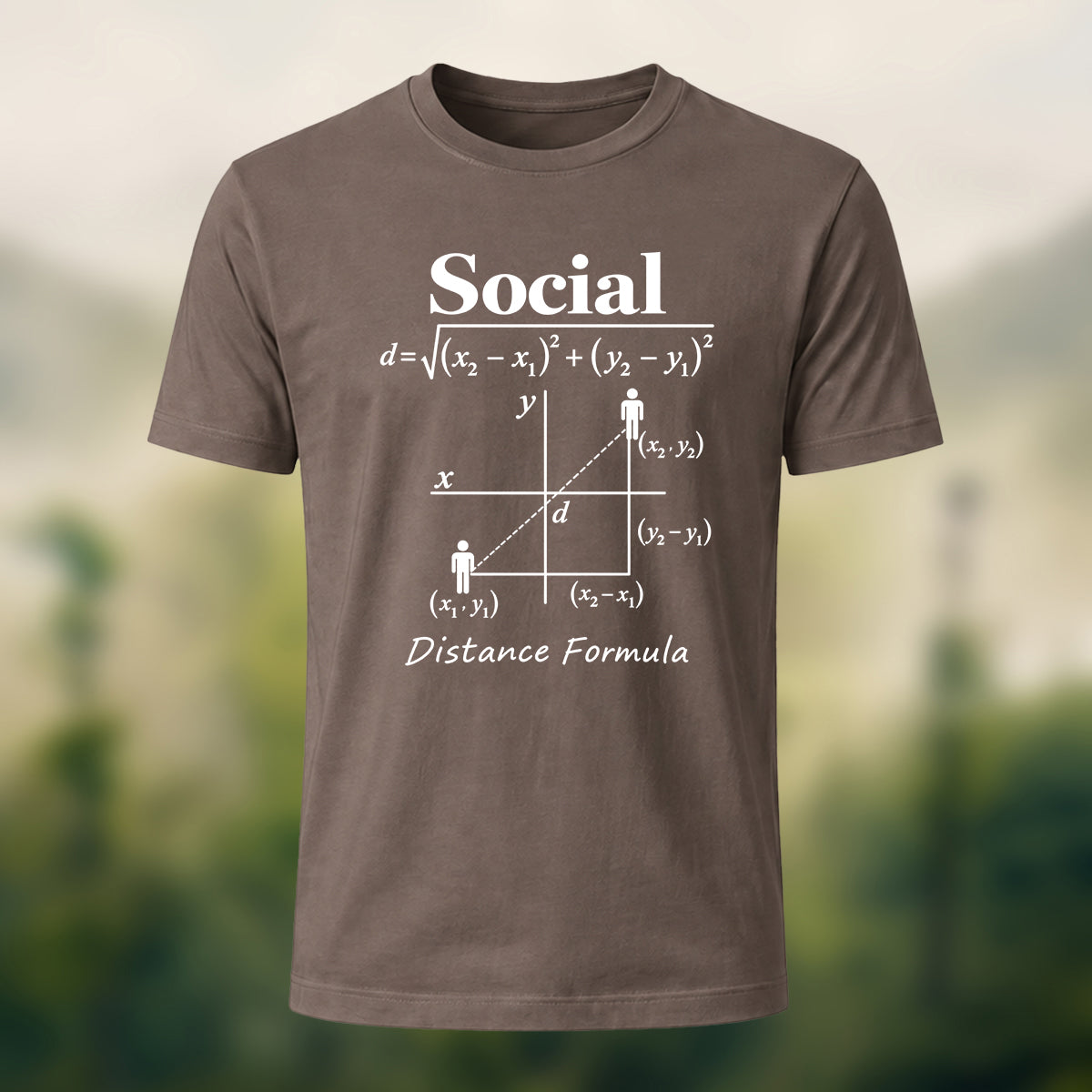 Creative Social Distance Premium Cotton T-Shirt