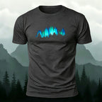 Creative Mountain and Forest Print Outdoor Cotton Tee