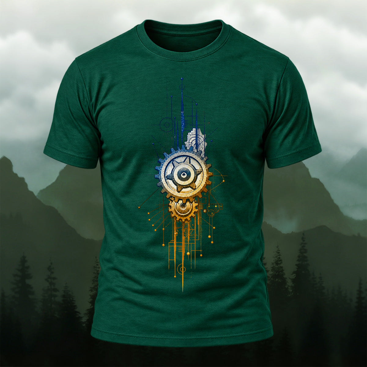 Industrial Mechanical Gear Premium Cotton T-Shirt