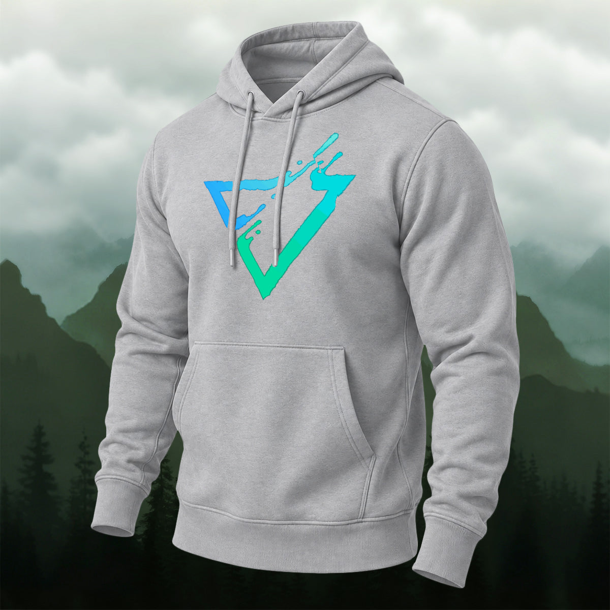 Cotton Made Modern Geometric Triangle Hoodie