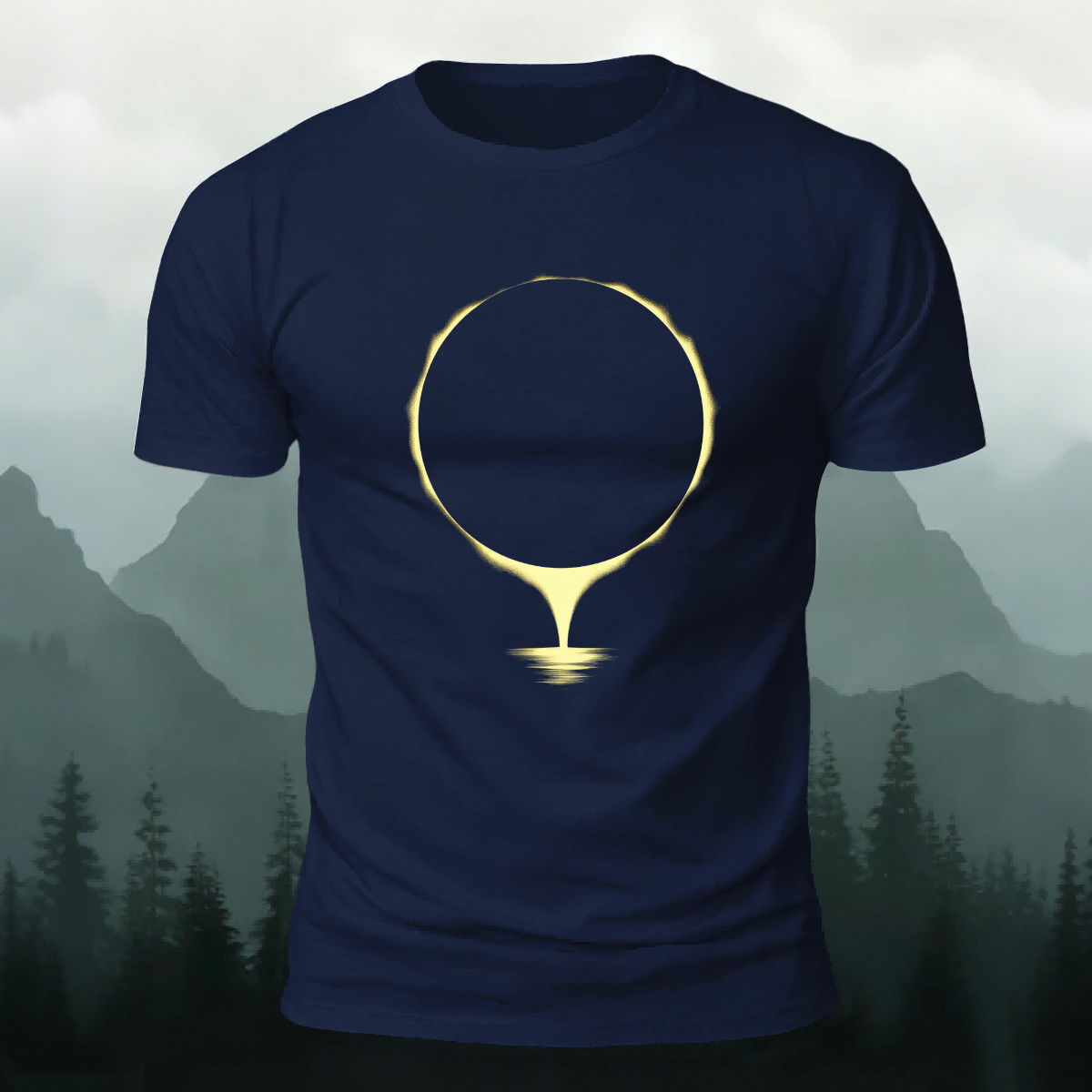 Art-Printed Casual Outdoor 100% Cotton T-Shirt