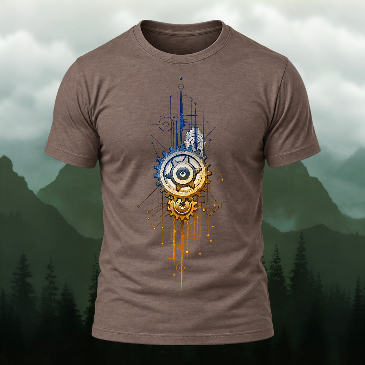 Industrial Mechanical Gear Premium Cotton T-Shirt