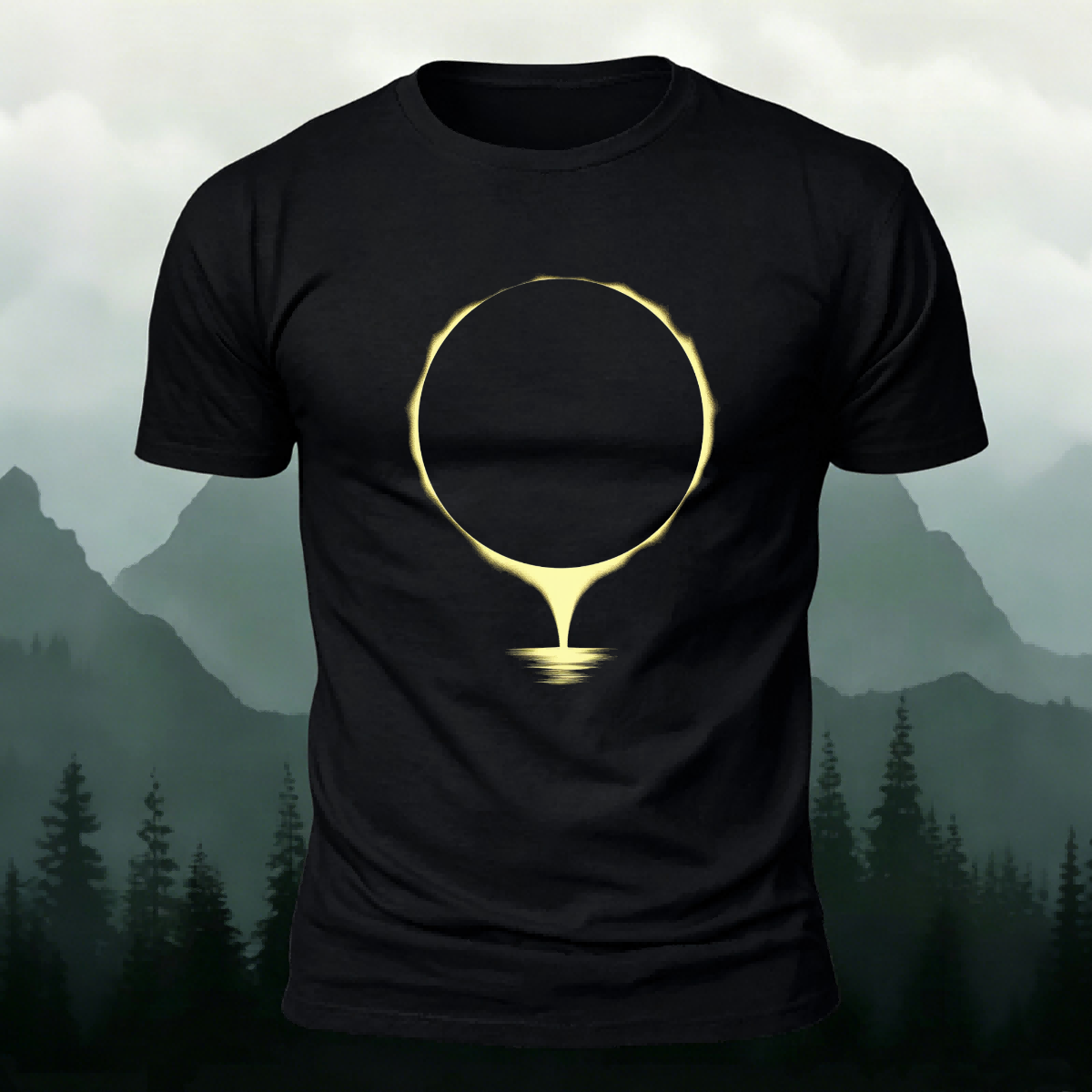 Art-Printed Casual Outdoor 100% Cotton T-Shirt