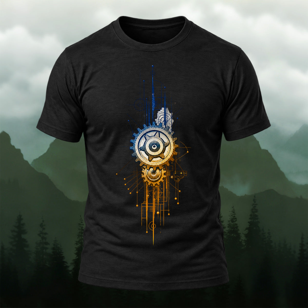 Industrial Mechanical Gear Premium Cotton T-Shirt