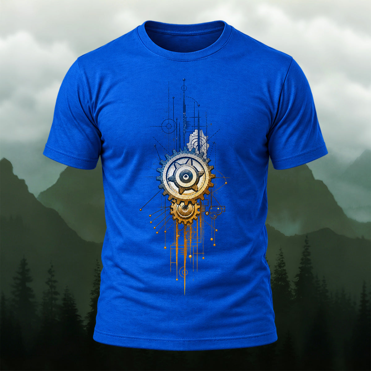 Industrial Mechanical Gear Premium Cotton T-Shirt