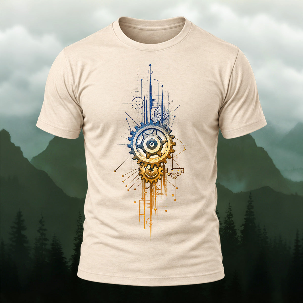 Industrial Mechanical Gear Premium Cotton T-Shirt