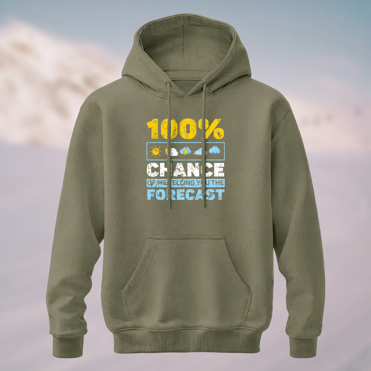 Cotton Made Meteorology Print Hoodie