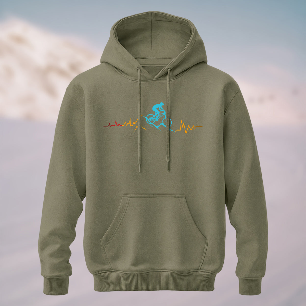 Cotton Made Cycling Heartbeat Hoodie