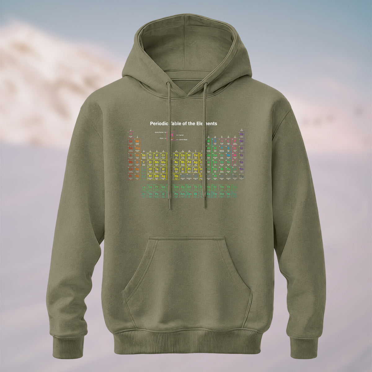 Cotton Made Periodic Table of Elements Hoodie