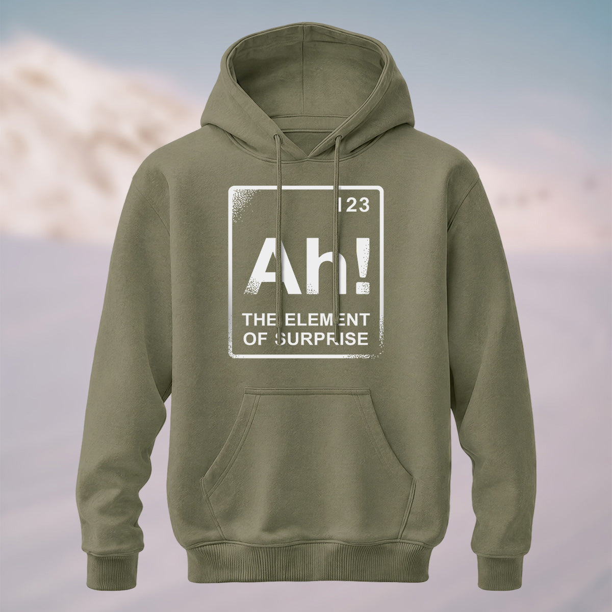 Cotton Made The Element Of Surprise Print Hoodie