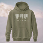 Cotton Made Creative Barcode Print Hoodie