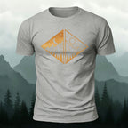 Landscape Art Frame Printed Mountain Casual T-Shirt