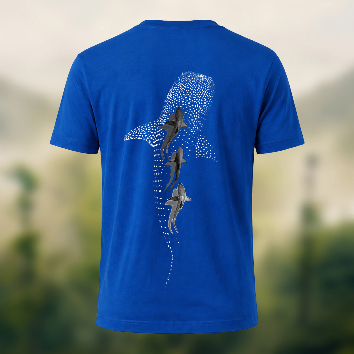 DTG Stippled Whale Shark Premium Cotton Tee