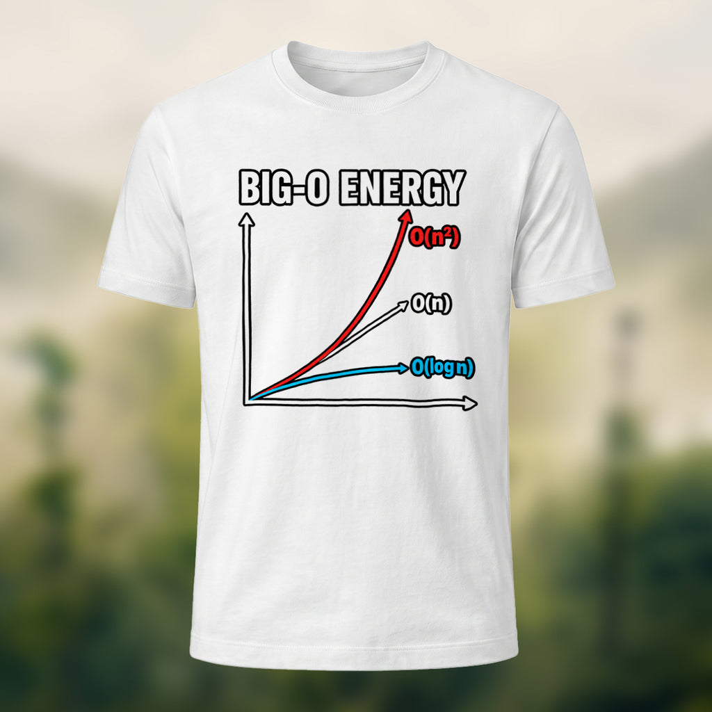 Big-O Energy Print Casual Premium Cotton T-Shirt