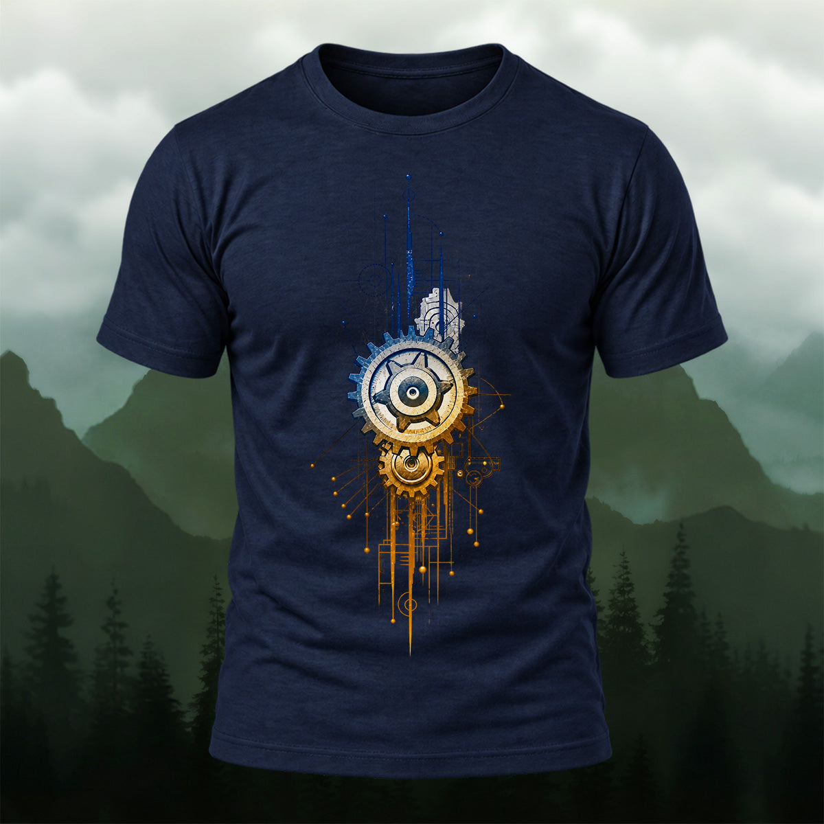 Industrial Mechanical Gear Premium Cotton T-Shirt