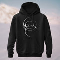 Cotton Made Minimal Norse Knotwork Hoodie Black