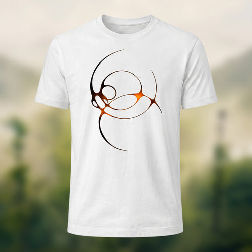 Abstract Norse Knotwork Soft Cotton T-Shirt White