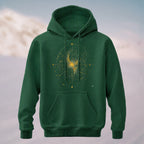 Cotton Made Artistic Astral Chart Hoodie Forest Green