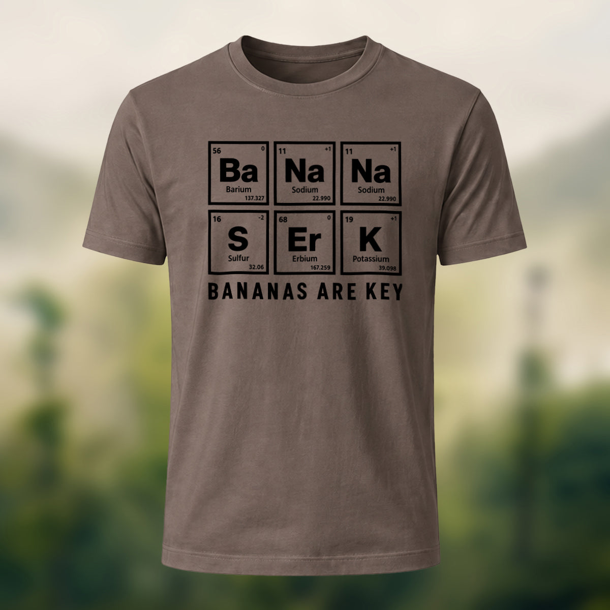 Minimal Chemistry Elements Soft Cotton T-Shirt Coffee