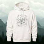Cotton Made Physics Science Popularization Printed Hoodie White