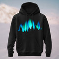 Cotton Made Dreamy Aurora Forest Hoodie Black