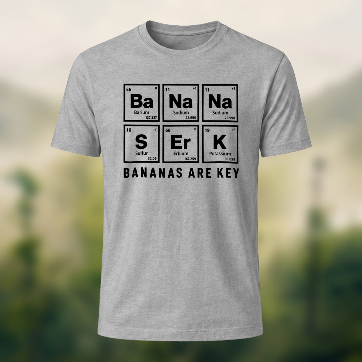 Minimal Chemistry Elements Soft Cotton T-Shirt Heather Grey