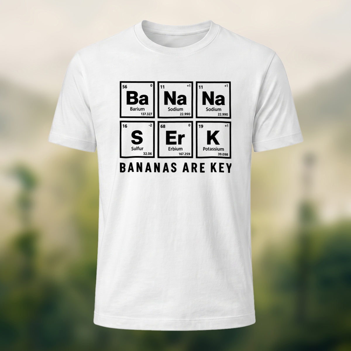 Minimal Chemistry Elements Soft Cotton T-Shirt White
