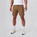 Soft Breathable Cotton Casual Shorts Brown