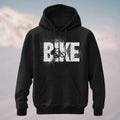 Cotton Made Cyclist Silhouette Hoodie Black