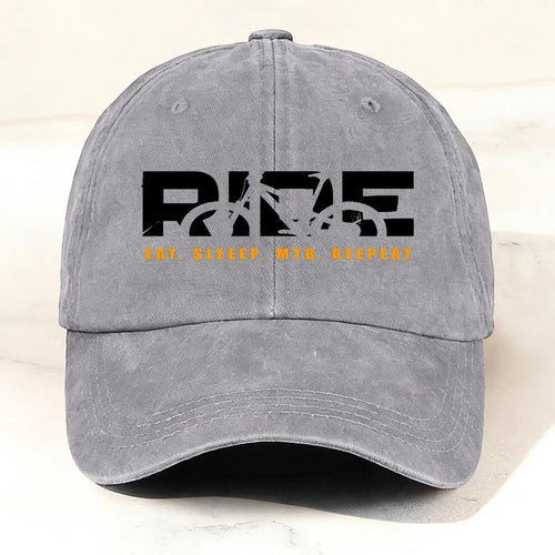 Casual MTB Ride Washed Baseball Cap Grey