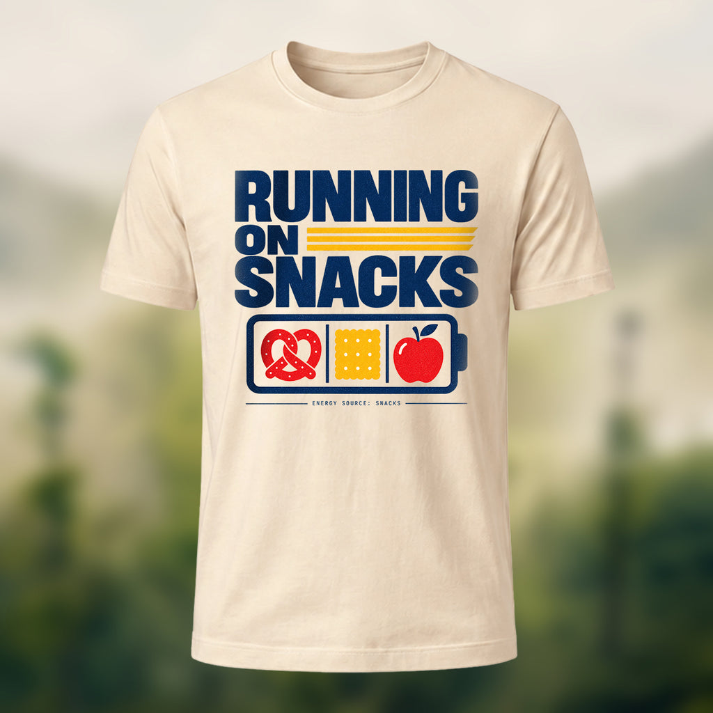 Casual Snack Fuel Soft Cotton T-Shirt Beige