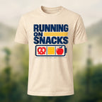 Casual Snack Fuel Soft Cotton T-Shirt Beige