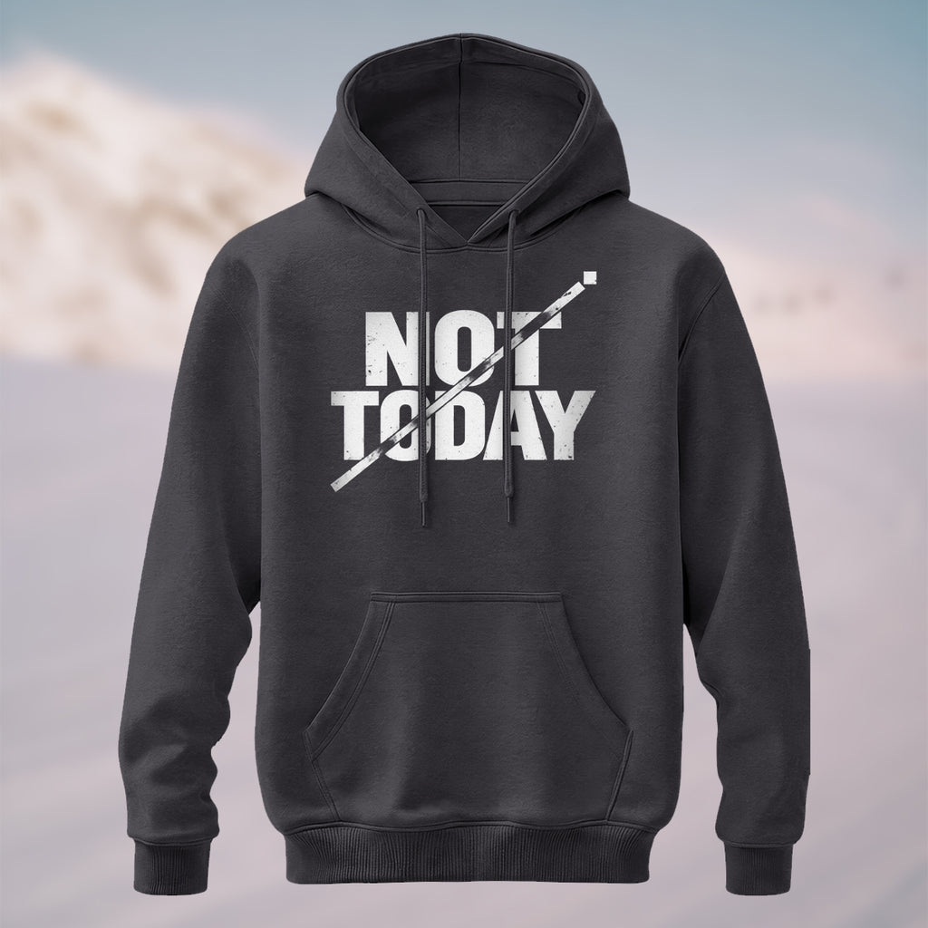 Cotton Made Rebellious Not Today Hoodie Charcoal
