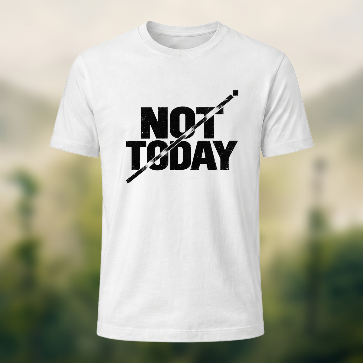 Off Duty Statement Soft Cotton T-Shirt White