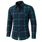 Vintage Brushed Plaid 100% Cotton Shirt 02
