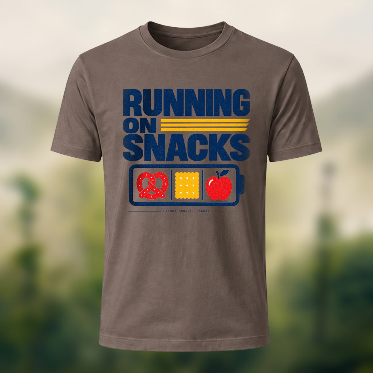Casual Snack Fuel Soft Cotton T-Shirt Coffee