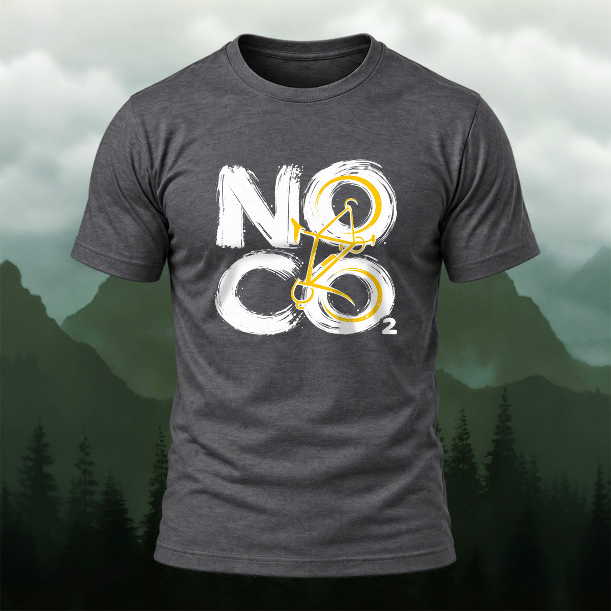 Eco Friendly Cycling Premium Cotton T-Shirt Dkgy