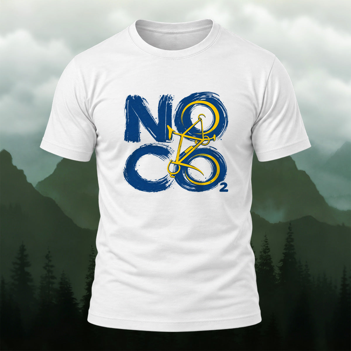 Eco Friendly Cycling Premium Cotton T-Shirt White