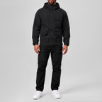 Durable Windproof Utility Jacket Black