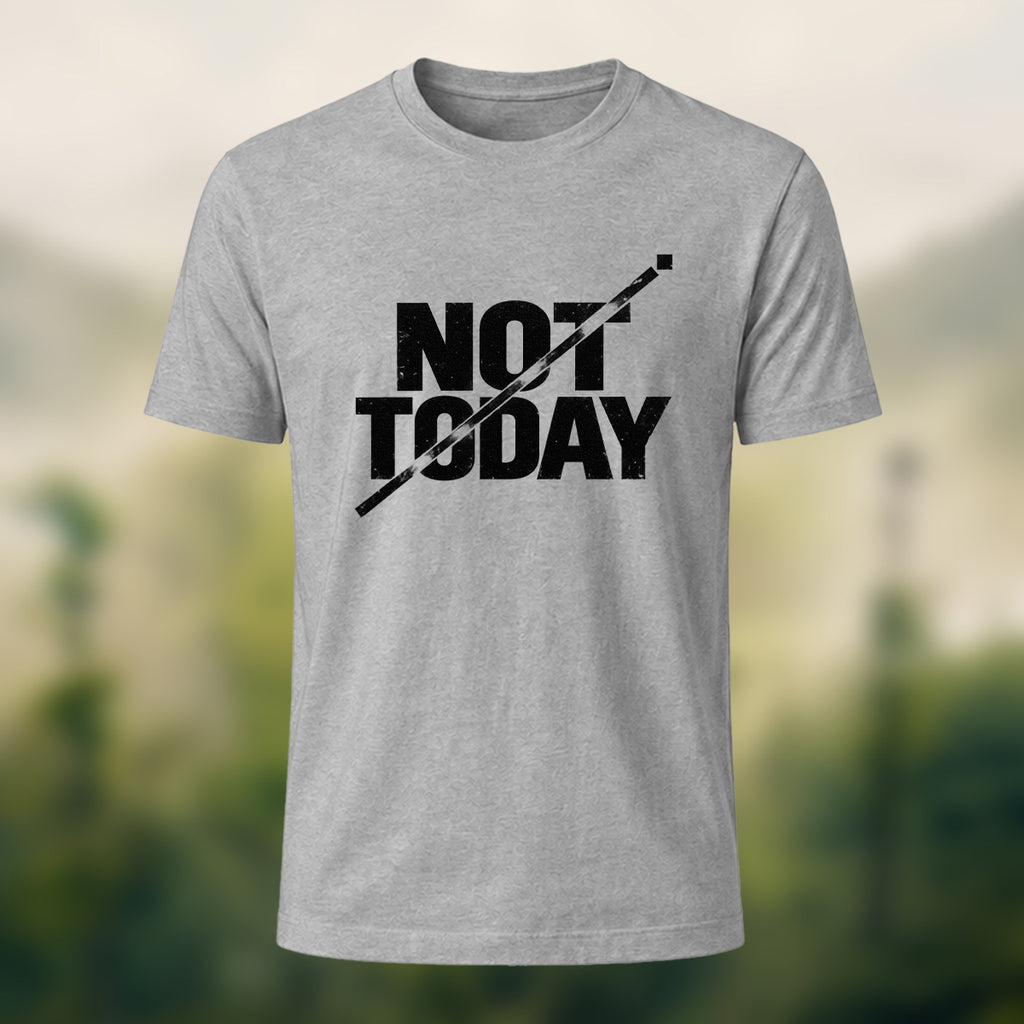 Off Duty Statement Soft Cotton T-Shirt Heather Grey