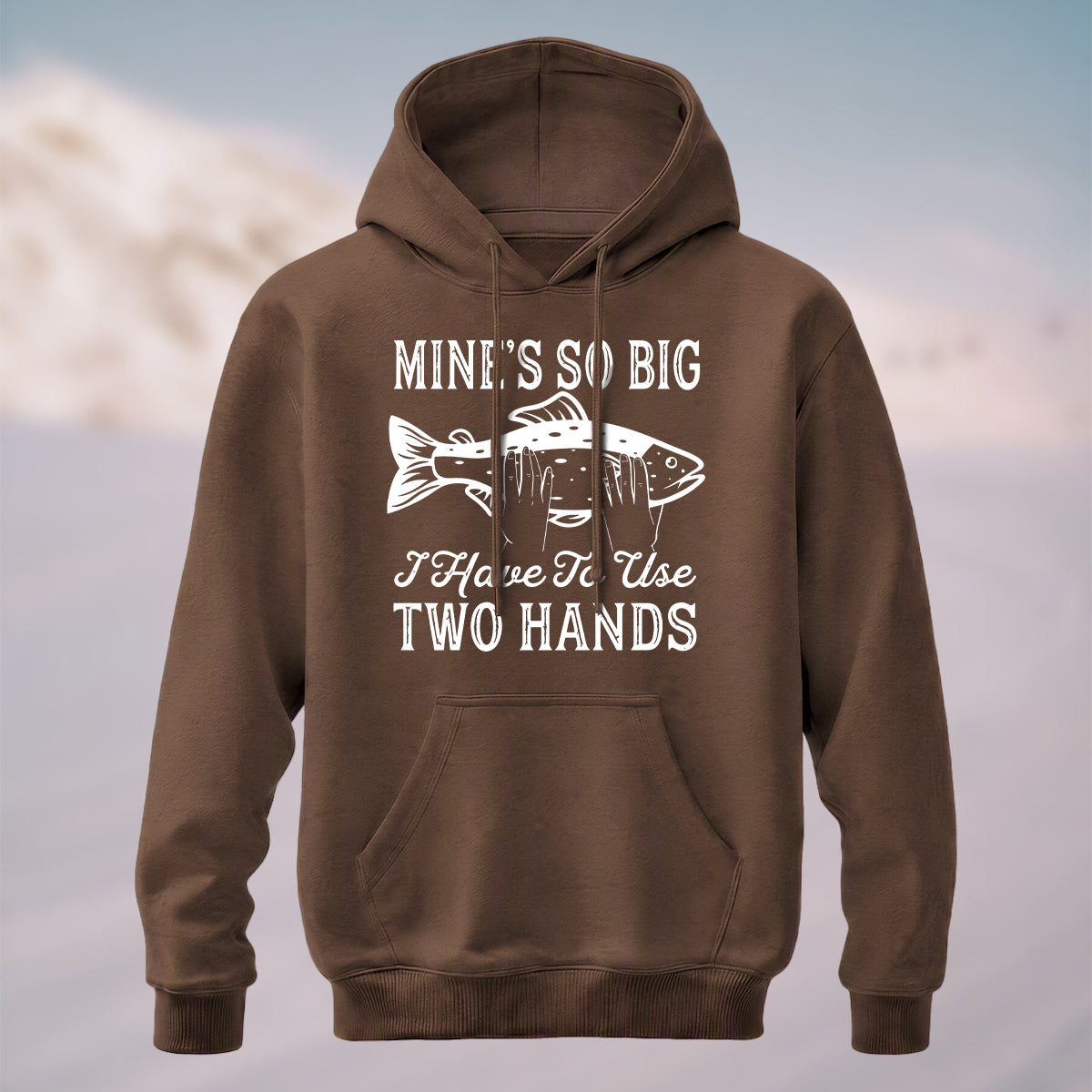 Cotton Made Retro Fishing Humor Hoodie Coffee