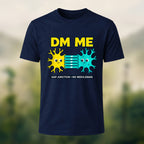 Geeky Neuron Print Premium Cotton T-Shirt Navy