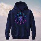 Cotton Made Artistic Chemistry Elements Hoodie Navy