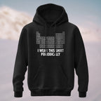 Cotton Made Humorous Chemistry Pun Hoodie Black