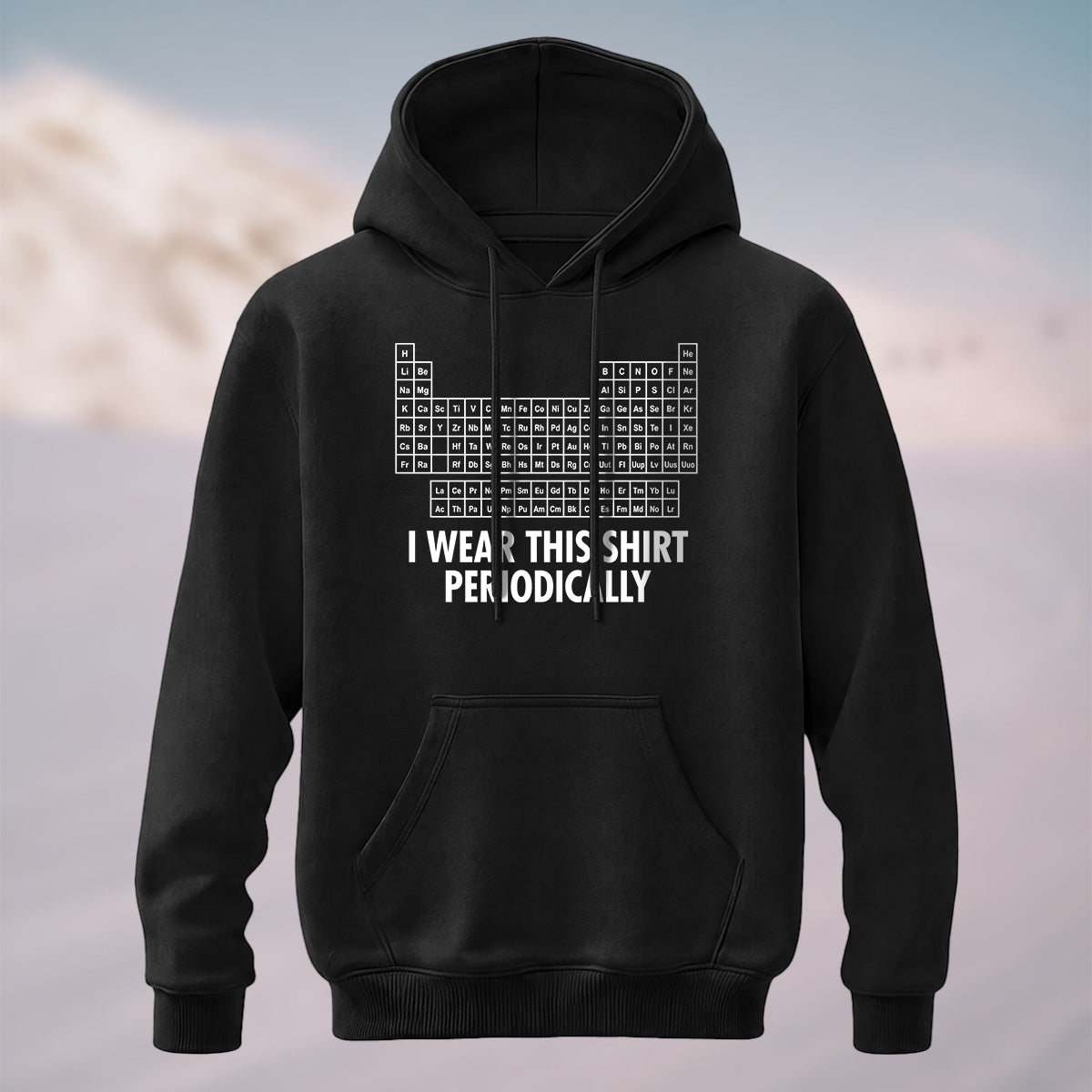 Cotton Made Humorous Chemistry Pun Hoodie Black