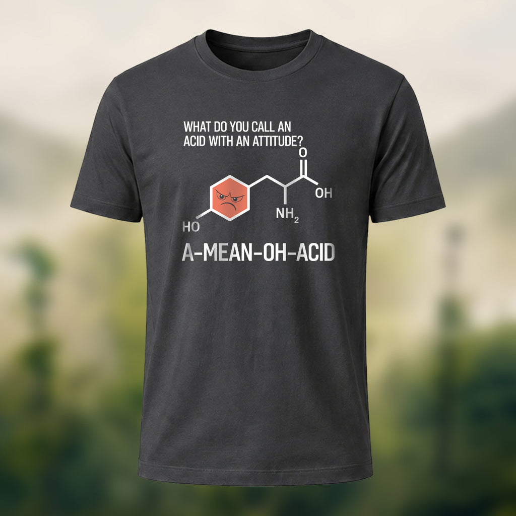 Chemical Reaction Equation Print Soft Cotton T-Shirt Black